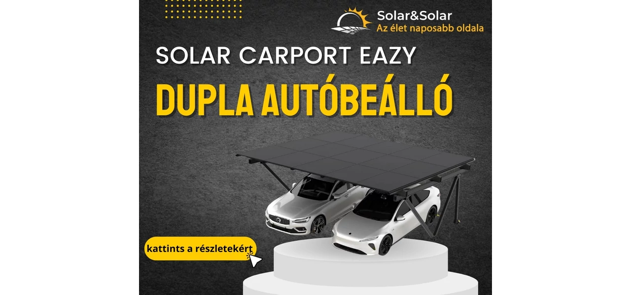 Solar Carport EaZy – Dupla napelemes autóbeálló