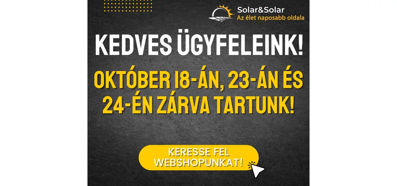 Fontos tájékoztatás: októberi zárvatartás