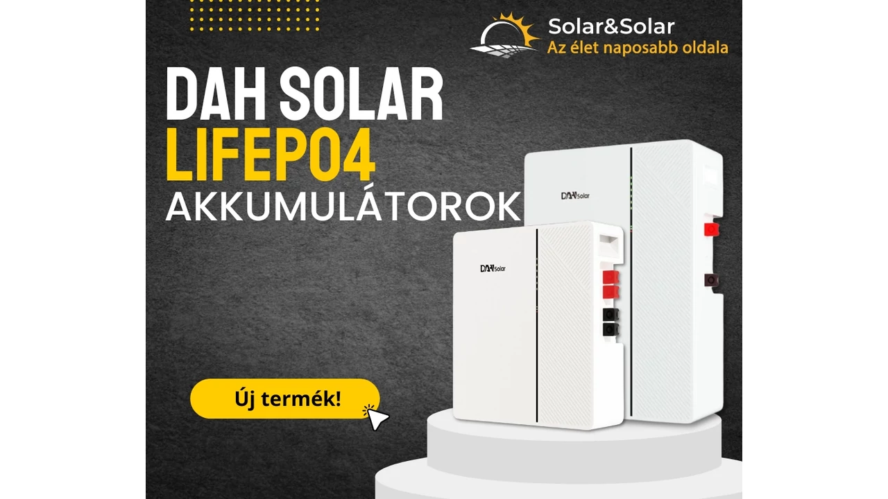 DahSolar új prémium energiatárolók a palettánkon
