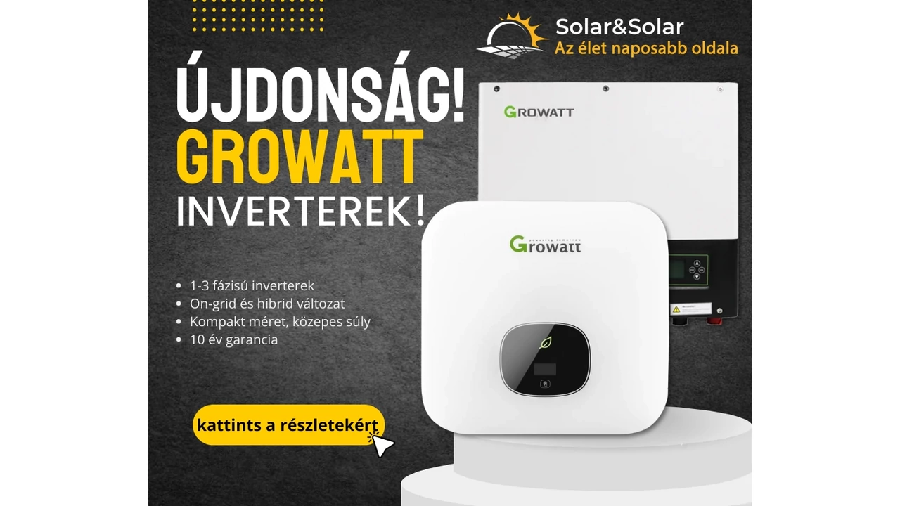 Újdonság! Growatt inverterek a palettánkon!