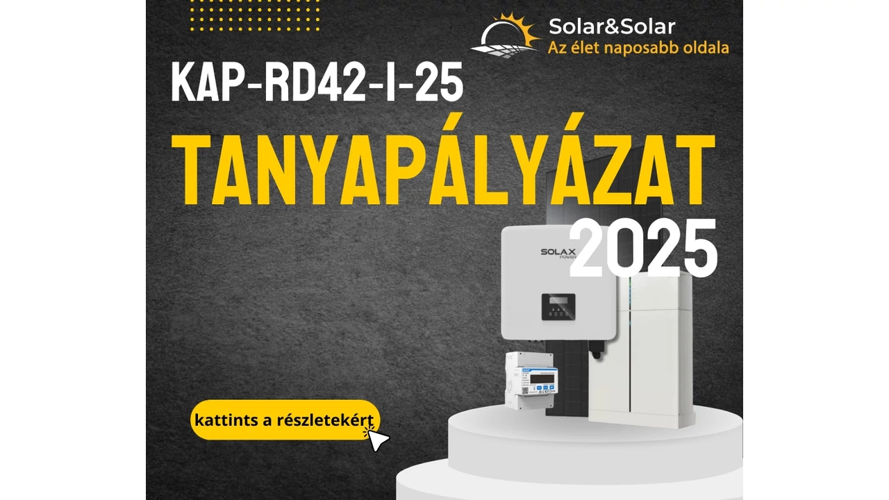 Tanyapályázat 2025 – napelem, energiatároló és alapinfrastruktúra egy kézből (Solar&Solar)
