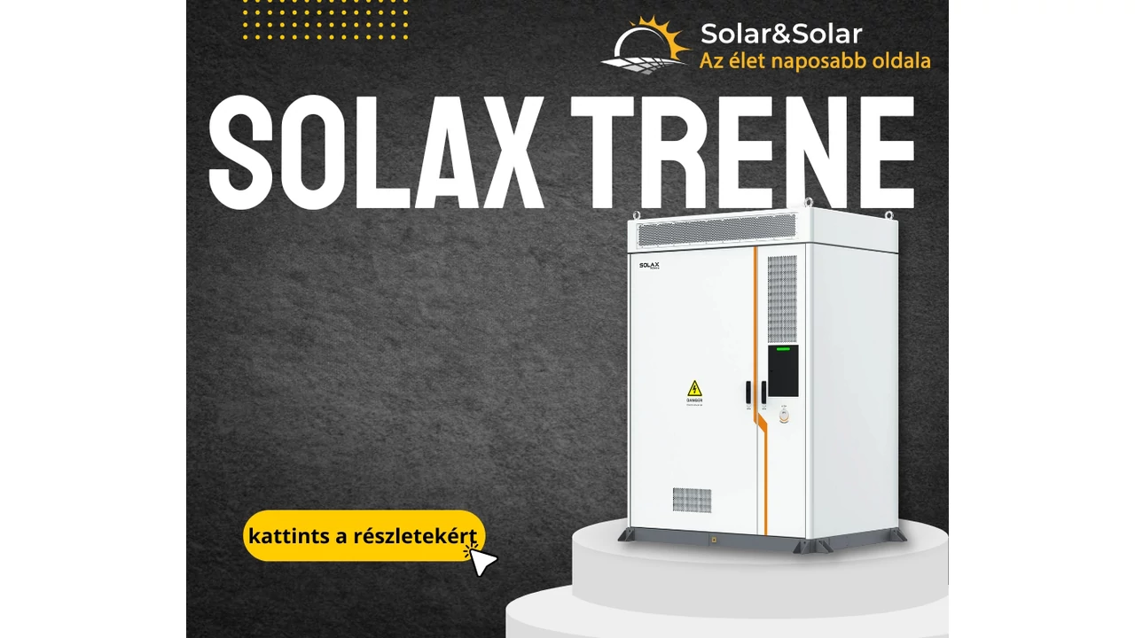 SolaX Trene – Nagy teljesítményű folyadékhűtéses energiatároló, gyors szállítással