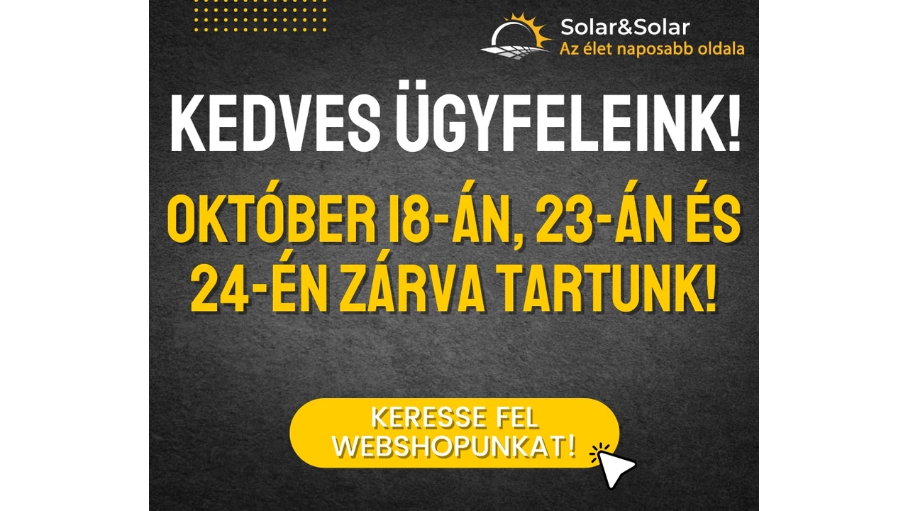 Fontos tájékoztatás: októberi zárvatartás