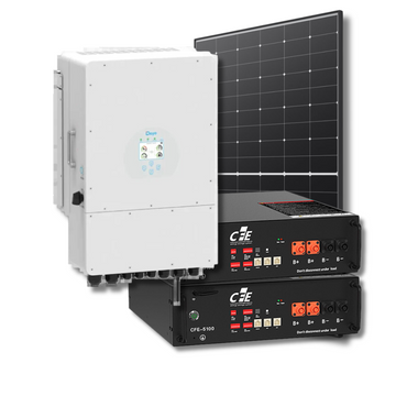 Deye Sun-5KW Hybrid  Inverter + CFE-5100 10,24kWh Battery + Longi HI-MO 425W