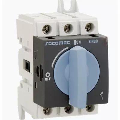 Socomec Sirco moduláris szakaszoló kapcsoló kék karral 3p 16A
